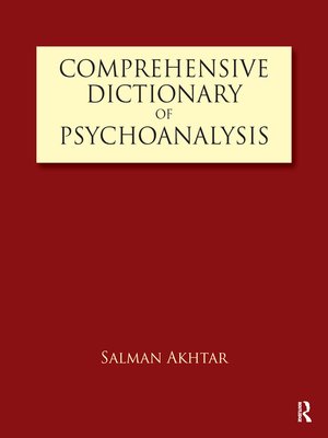 cover image of Comprehensive Dictionary of Psychoanalysis